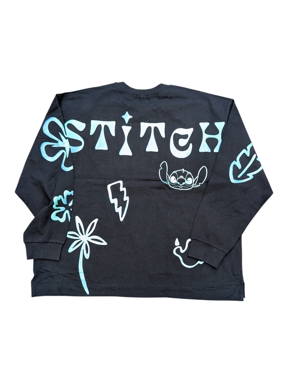 Disney Stitch 626 Celebration Crew Black Long Sleeve Spirit Jersey - Picture 2 of 9